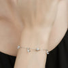 S925 Sterling Silver Star Moon Bracelet With Zircon Inlay For Women Fresh Sweet Light Luxury Elegant High End Design
