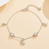 S925 Sterling Silver Star Moon Bracelet With Zircon Inlay For Women Fresh Sweet Light Luxury Elegant High End Design