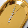S925 Sterling Silver Star Necklace With Mixed Gem Inlay Electroplated Seven Star Clavicle Chain Cross Chain Pendant