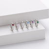 S925 Sterling Silver Star Oil Dripping Earrings Constellation Style