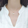 S925 Sterling Silver Star Pattern Mixed Gem Inlay Electroplated Women's Clavicle Necklace