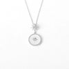S925 Sterling Silver Star Pattern Mixed Gem Inlay Electroplated Women's Clavicle Necklace
