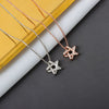 S925 Sterling Silver Star Pendant Necklace With Mixed Gem Inlay Electroplated Full Diamond Look Box Chain Clavicle Necklace