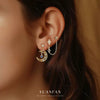 S925 Sterling Silver Star Shape Zircon Women's Fashion Earrings