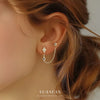 S925 Sterling Silver Star Shape Zircon Women's Fashion Earrings
