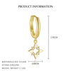S925 Sterling Silver Star Tassel Chain Earrings For Women With Zircon Design