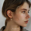 S925 Sterling Silver Star Tassel Chain Earrings For Women With Zircon Design