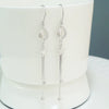 S925 Sterling Silver Star Tassel Earrings Round Face Slim Fashion Temperament Long Drop Earrings For Women