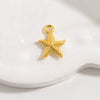 S925 Sterling Silver Starfish Pendant With Zirconia Fashion Animal Design For Diy Bracelet Or Necklace