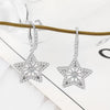 S925 Sterling Silver Stud Earrings Electroplated Female Fashion Style