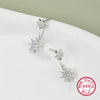 S925 Sterling Silver Stud Earrings With Star And Geometric Design For Women
