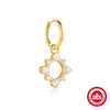 S925 Sterling Silver Sun Moon Light Luxury Jewelry Set With Electroplated O Chain For Women
