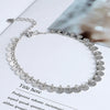 S925 Sterling Silver Tassel Anklet For Women Sweet Elegant Geometric Round Sequin Chain Ankle Jewelry