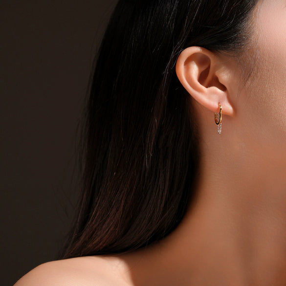 S925 Sterling Silver Tassel Pendant Earrings With Geometric Design And Electroplating For Women