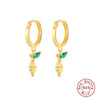 S925 Sterling Silver Tropical Fruit Geometric Fashion Creative Earrings