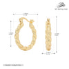 S925 Sterling Silver Twisted Wave Pattern Inlaid Zircon Women's Earrings