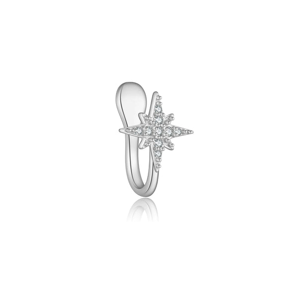 S925 Sterling Silver U Shape Punchfree Ear Clip Ear Buckle Earrings With Electroplated Platinum Or 18K Gold For Women