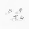 S925 Sterling Silver U Shape Punchfree Ear Clip Ear Buckle Earrings With Electroplated Platinum Or 18K Gold For Women