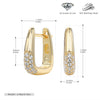 S925 Sterling Silver U Shaped Light Luxury Women's Earrings With Electroplating