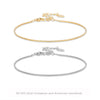 S925 Sterling Silver Ushape Electroplated Women's Square Zirconium Allmatch Bracelet