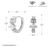 S925 Sterling Silver Ushape Geometric Light Luxury Electroplated Women's Earrings
