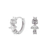 S925 Sterling Silver Ushape Geometric Light Luxury Electroplated Women's Earrings