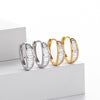 S925 Sterling Silver Ushaped Electroplated Light Luxury Style Women's Earrings