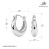 S925 Sterling Silver Ushaped Electroplated Women's Minimalist Fashion Earrings