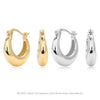 S925 Sterling Silver Ushaped Electroplated Women's Minimalist Fashion Earrings