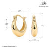 S925 Sterling Silver Ushaped Electroplated Women's Minimalist Fashion Earrings
