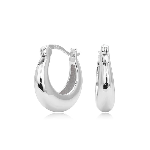 S925 Sterling Silver Ushaped Electroplated Women's Minimalist Fashion Earrings