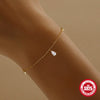 S925 Sterling Silver Water Drop Geometric Electroplated Women's Bracelet