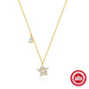 S925 Sterling Silver Water Drop Zircon Vortex Creative Unisex Jewelry With O Chain Electroplated Bracelet And Necklace