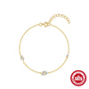S925 Sterling Silver Water Drop Zircon Vortex Creative Unisex Jewelry With O Chain Electroplated Bracelet And Necklace