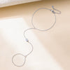 S925 Sterling Silver Water Drop Zircon Women's Minimalist Bracelet
