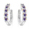 S925 Sterling Silver Women's Classic Round Moissanite And Diamond Earrings