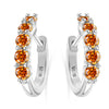 S925 Sterling Silver Women's Classic Round Moissanite And Diamond Earrings