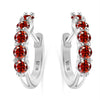 S925 Sterling Silver Women's Classic Round Moissanite And Diamond Earrings