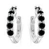 S925 Sterling Silver Women's Classic Round Moissanite And Diamond Earrings