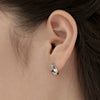 S925 Sterling Silver Women's Earrings Beanshaped Pearshaped Drop Shape Electroplating Design