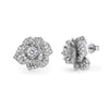 S925 Sterling Silver Women's Earrings With Maple Leaf Butterfly Rose Zircon And Geometric Design Electroplated Light Luxury Style