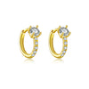 S925 Sterling Silver Women's Fashion Ol Earring With Geometric Design And Electroplating Process