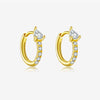 S925 Sterling Silver Women's Fashion Ol Earring With Geometric Design And Electroplating Process
