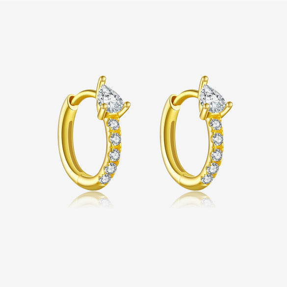 S925 Sterling Silver Women's Fashion Ol Earring With Geometric Design And Electroplating Process