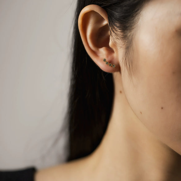 S925 Sterling Silver Women's Fashion Simple Exquisite Earrings With Geometric Pattern And Platinum Or 18K Gold Electroplating