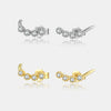 S925 Sterling Silver Women's Fashion Simple Exquisite Earrings With Geometric Pattern And Platinum Or 18K Gold Electroplating