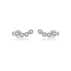 S925 Sterling Silver Women's Fashion Simple Exquisite Earrings With Geometric Pattern And Platinum Or 18K Gold Electroplating