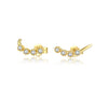 S925 Sterling Silver Women's Fashion Simple Exquisite Earrings With Geometric Pattern And Platinum Or 18K Gold Electroplating