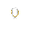 S925 Sterling Silver Women's Geometric Electroplated Fashion Ear Jewelry