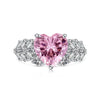 S925 Sterling Silver Women's Geometric Style Ring With Ice Flower Zirconium And High Carbon Diamond Electroplated